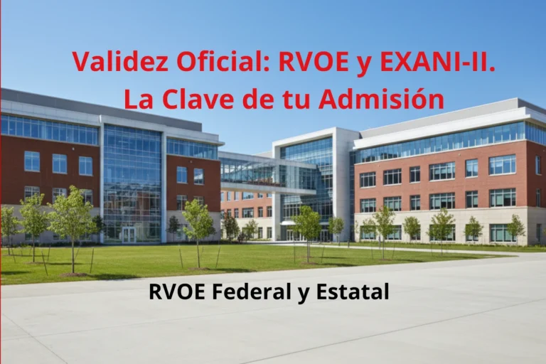 RVOE México: La Guía Definitiva para Verificar la Validez Oficial de tu Universidad (y Evitar Fraudes) 13 Validez Oficial: RVOE y EXANI-II. La Clave de tu Admisión